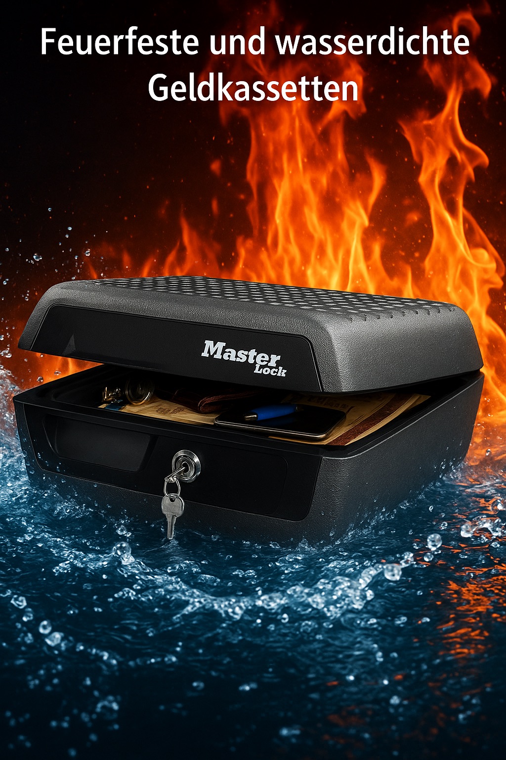 Feuerfeste und wasserdichte Geldkassetten von Mastelock