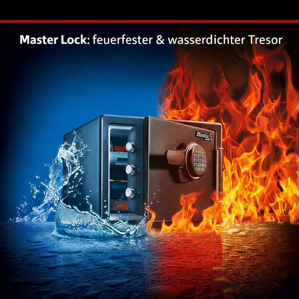 Master Lock: feuerfester & wasserdichter Tresor